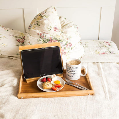 Bandeja de cama de bambu