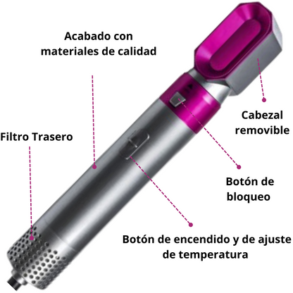 Moldeador de cabello 5 en 1